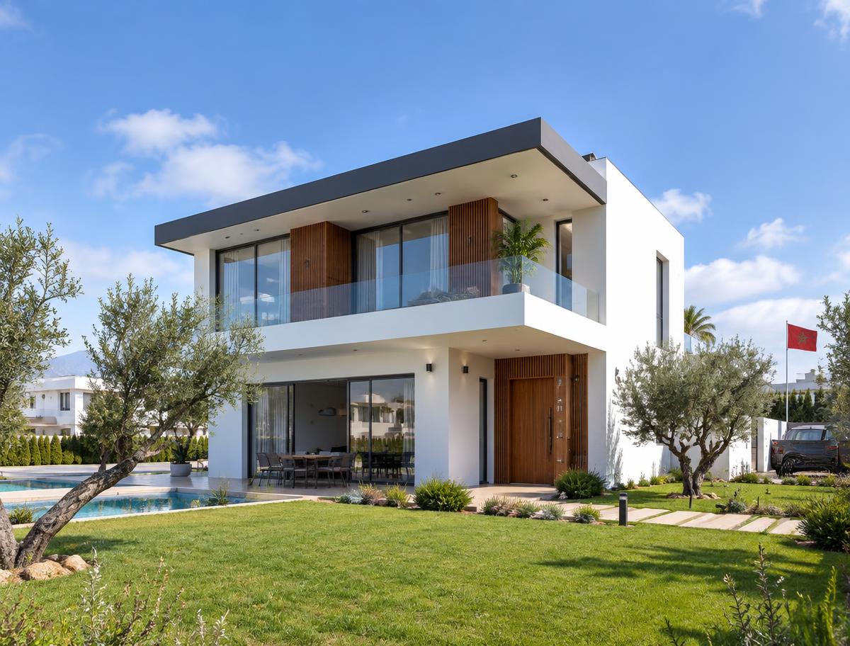 Villa contemporaine de jour à Bouskoura
